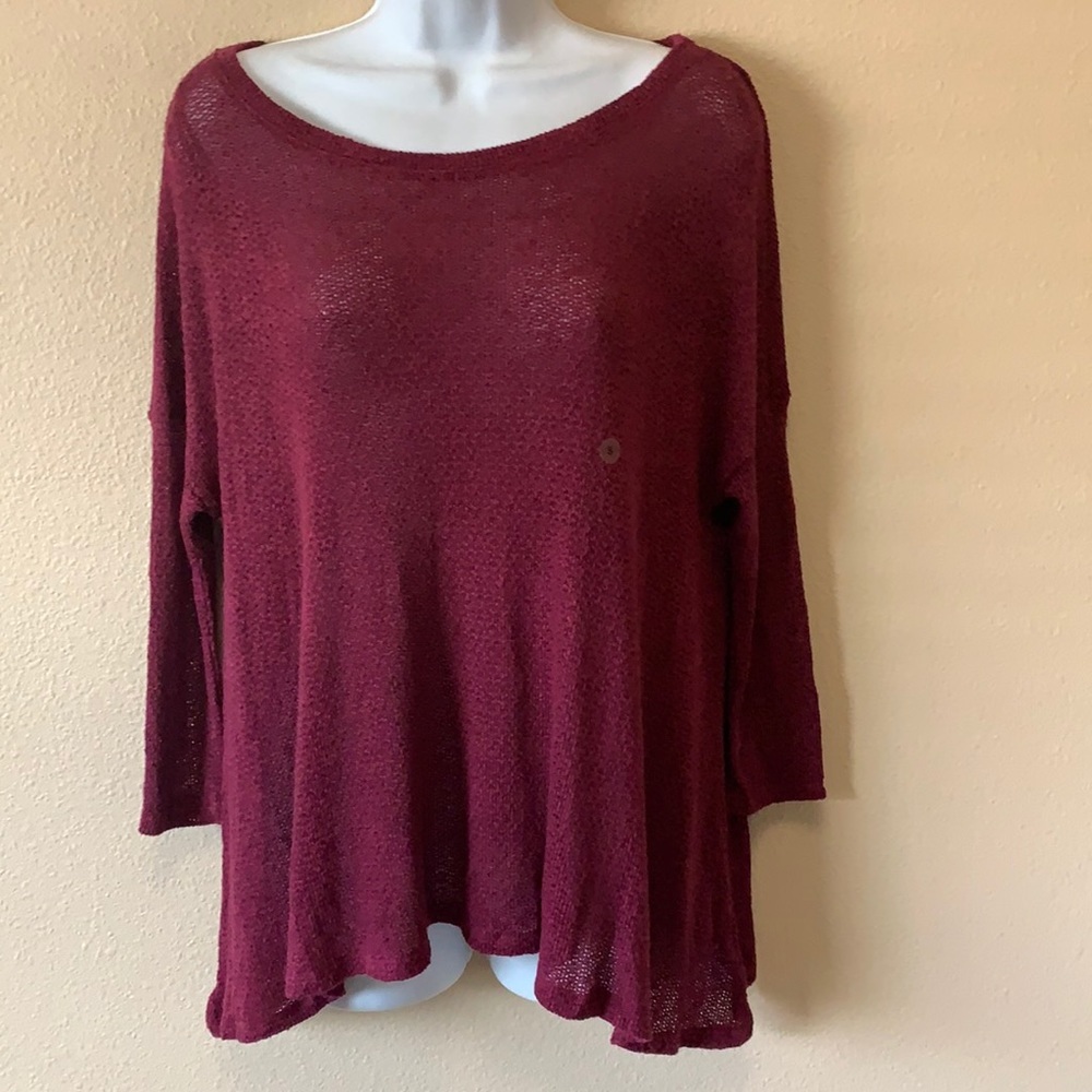 American Eagle oversized sweater semi-sheer small